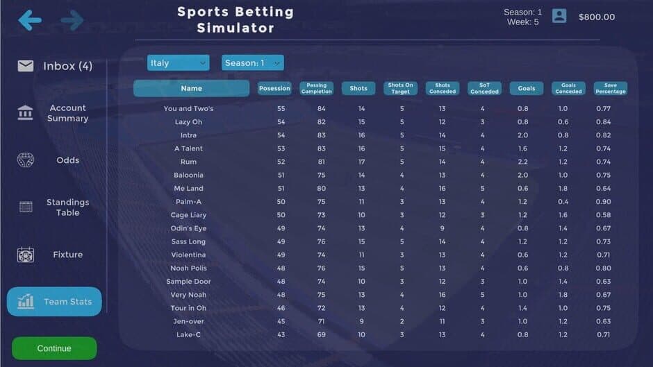 Скриншот 4 из Sports Betting Simulator