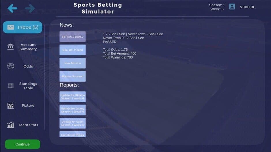 Скриншот 5 из Sports Betting Simulator