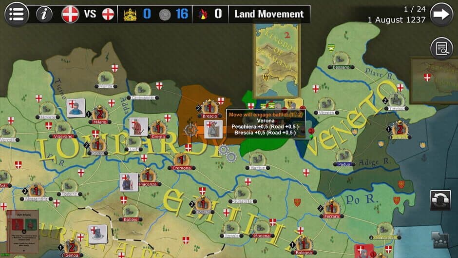 Скриншот 1 из Wars Across the World: Cortenuova 1237
