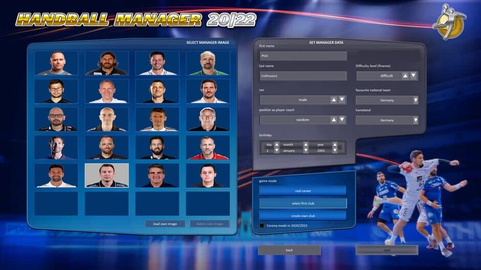Скриншот 1 из Handball Manager 2022