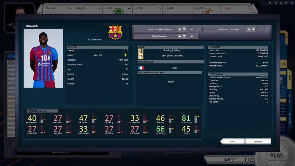 Скриншот 5 из Handball Manager 2022