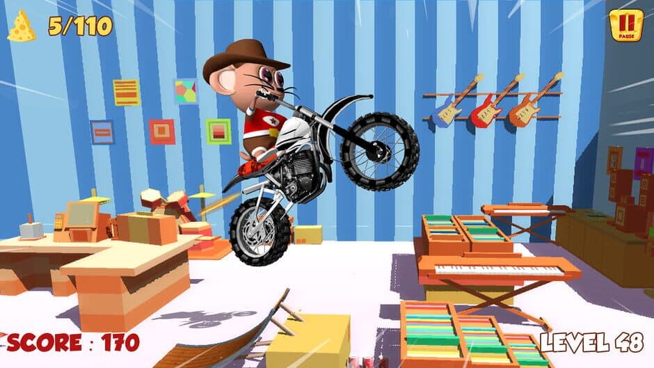 Скриншот 1 из Moto Mouse Stunt Mania
