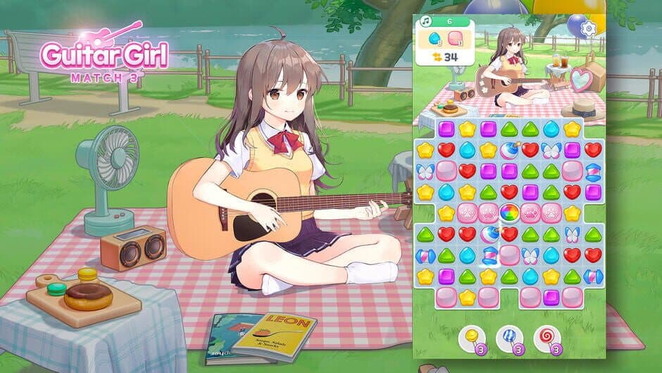 Скриншот 2 из Guitar Girl Match 3