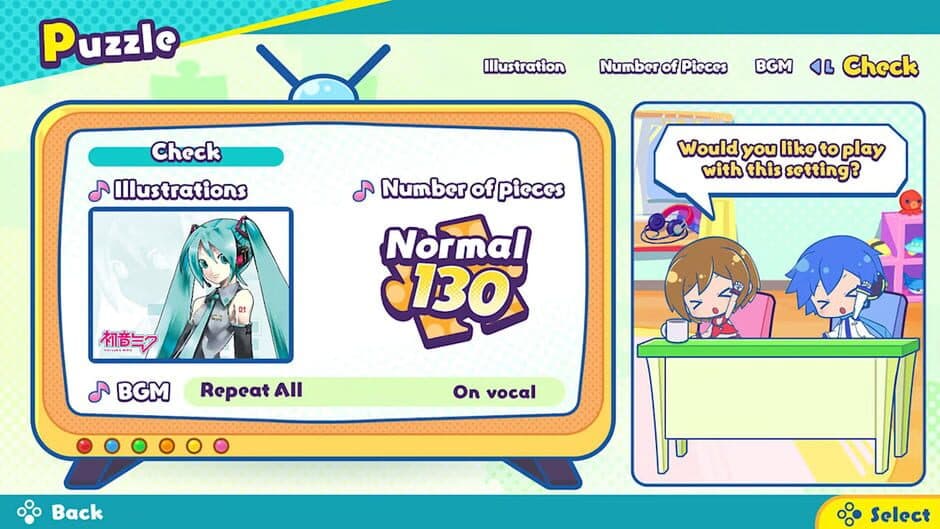 Скриншот 2 из Hatsune Miku Jigsaw Puzzle