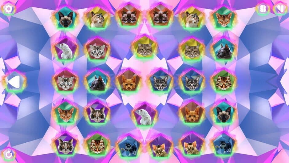 Скриншот 1 из Poly Memory: Cats
