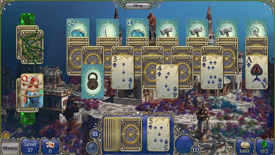 Скриншот 1 из Jewel Match Atlantis Solitaire 3: Collector's Edition
