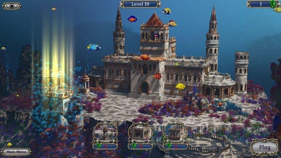 Скриншот 2 из Jewel Match Atlantis Solitaire 3: Collector's Edition