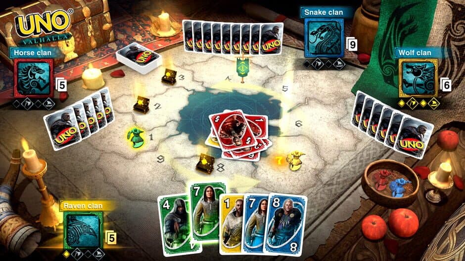 Скриншот 1 из Uno: Assassin's Creed Valhalla Theme Cards
