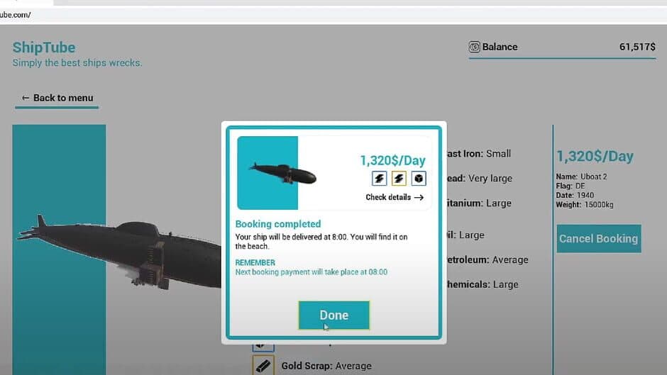Скриншот 8 из Ship Graveyard Simulator: Submarines
