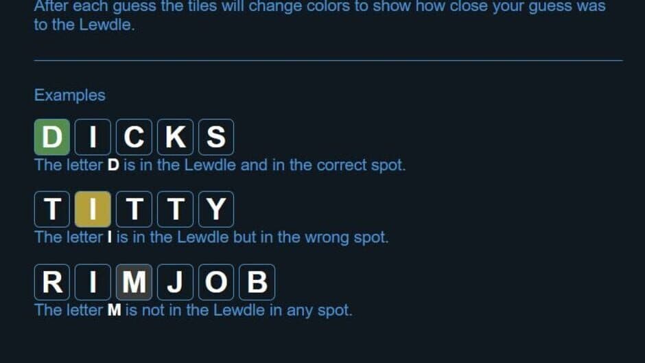 Скриншот 1 из Lewdle