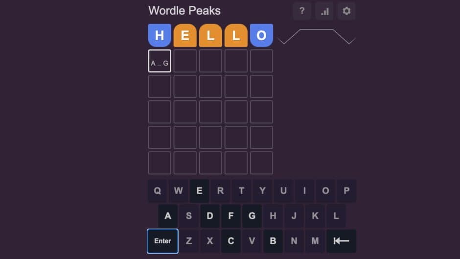 Скриншот 1 из Word Peaks