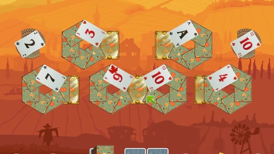 Скриншот 2 из Solitaire Match 2 Cards. Thanksgiving Day