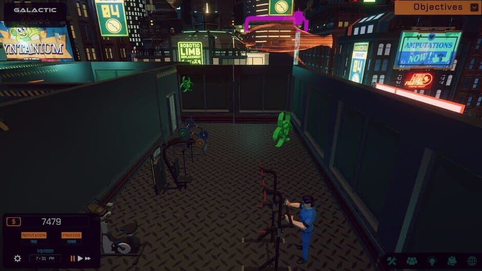Скриншот 2 из Galactic Gym: Fitness Center Management