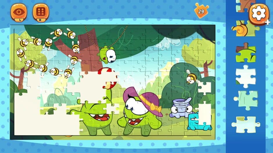 Скриншот 1 из Om Nom: Coloring, Toons & Puzzle - Flavorful Puzzles