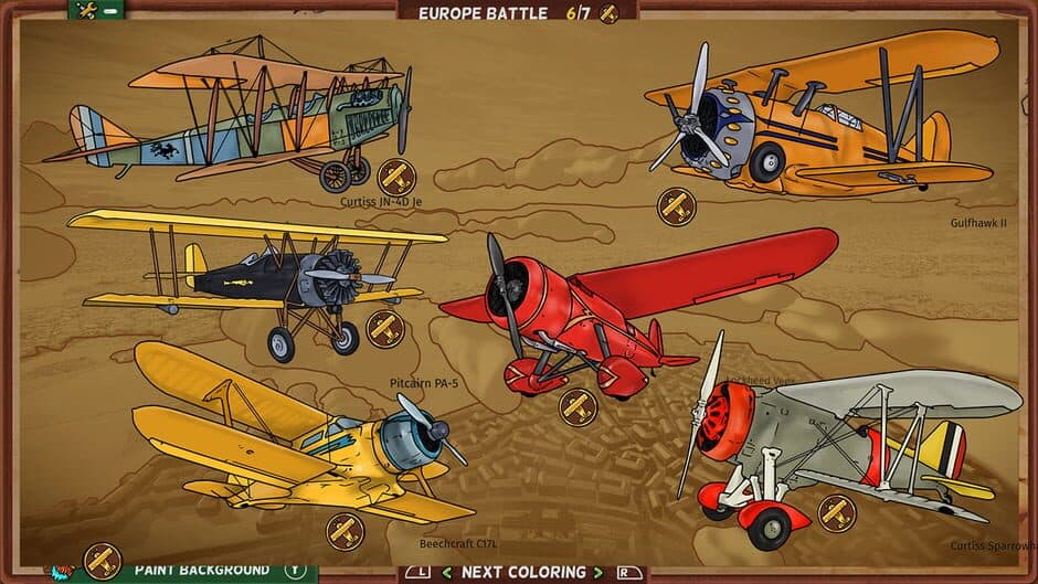 Скриншот 3 из Red Wings: Coloring Planes - American Aces