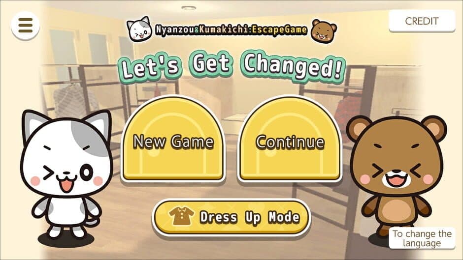 Скриншот 1 из Let's Get Changed! Nyanzou & Kumakichi: Escape Game