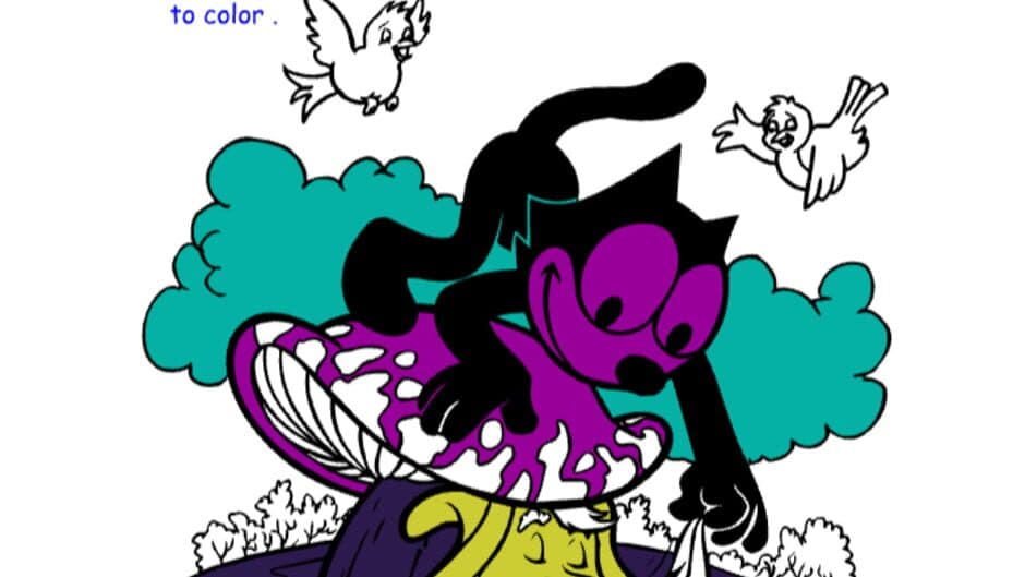 Скриншот 1 из Felix Interactive Coloring Pages