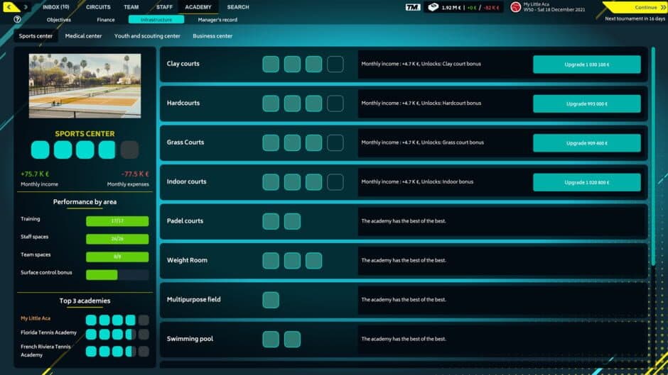 Скриншот 3 из Tennis Manager 2022