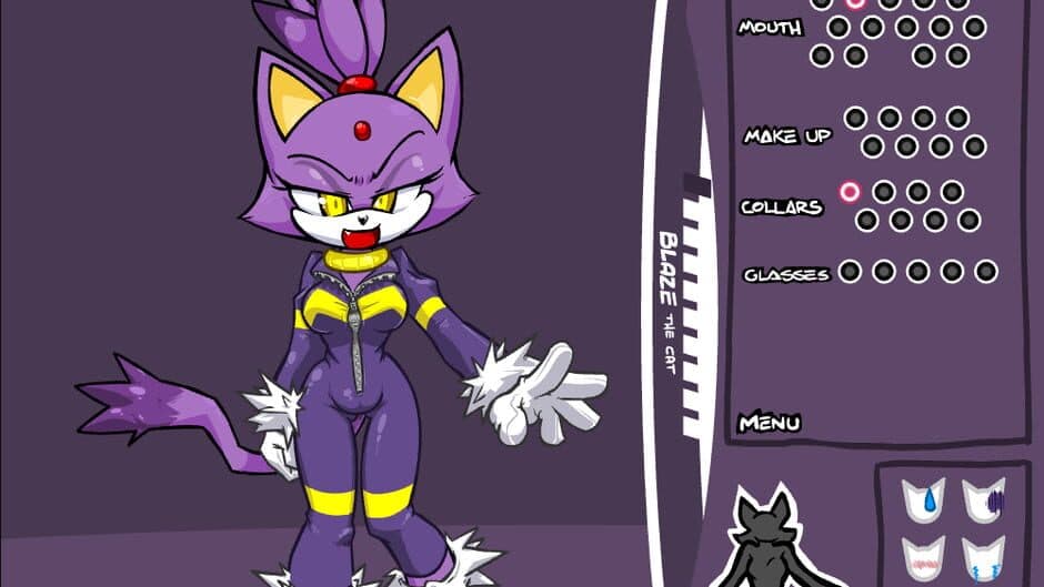 Скриншот 1 из Blaze the Cat Dress Up