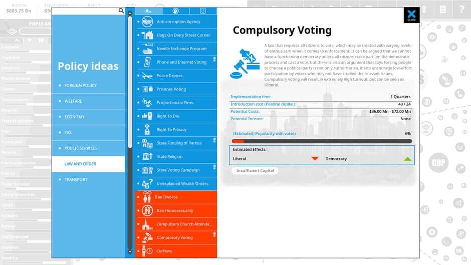 Скриншот 5 из Democracy 4: Voting Systems