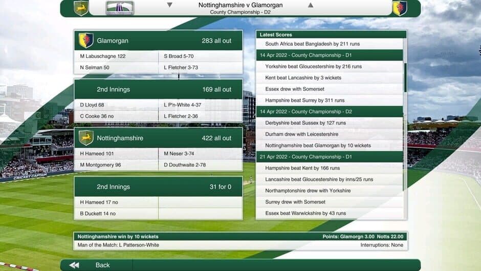 Скриншот 4 из Cricket Captain 2022