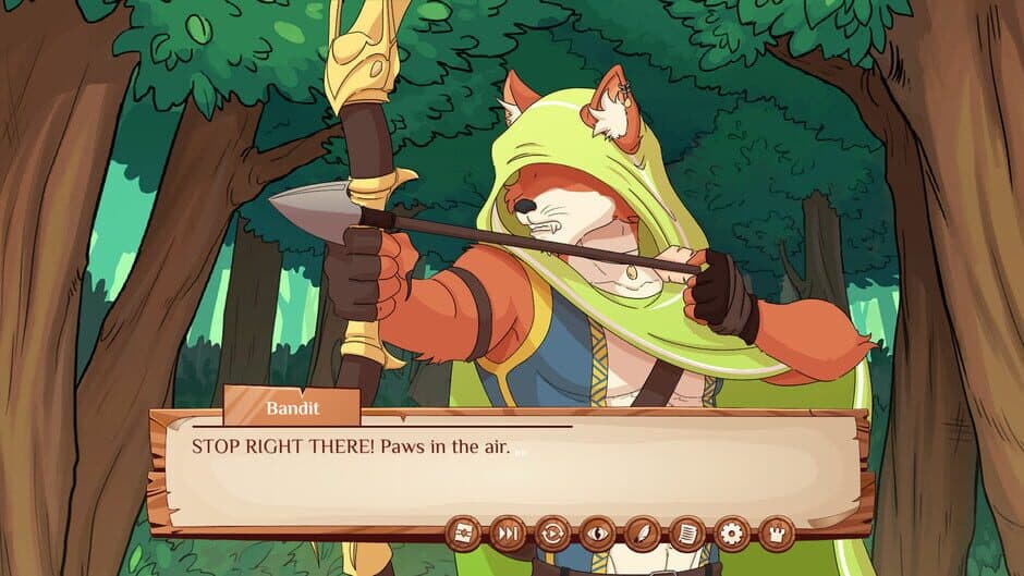 Скриншот 1 из Burrow of the Fallen Bear: A Gay Furry Visual Novel