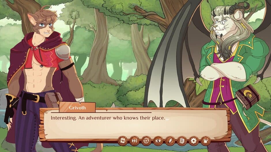 Скриншот 2 из Burrow of the Fallen Bear: A Gay Furry Visual Novel