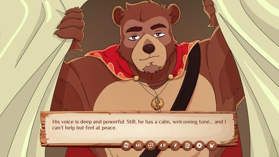 Скриншот 4 из Burrow of the Fallen Bear: A Gay Furry Visual Novel