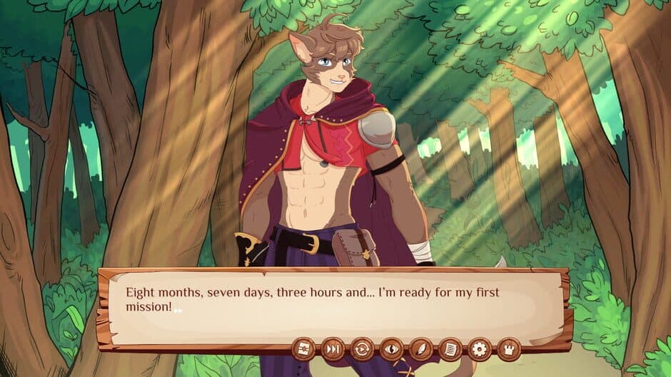 Скриншот 5 из Burrow of the Fallen Bear: A Gay Furry Visual Novel