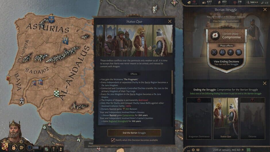 Скриншот 5 из Crusader Kings III: Fate of Iberia