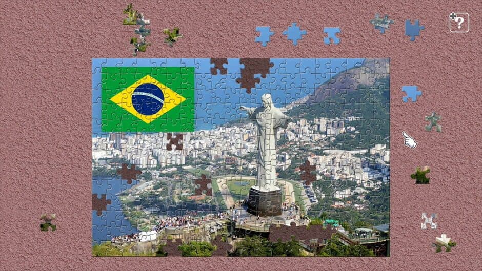 Скриншот 3 из Jigsaw Masterpieces: Landscapes with Flags of the World - Americas vol.1