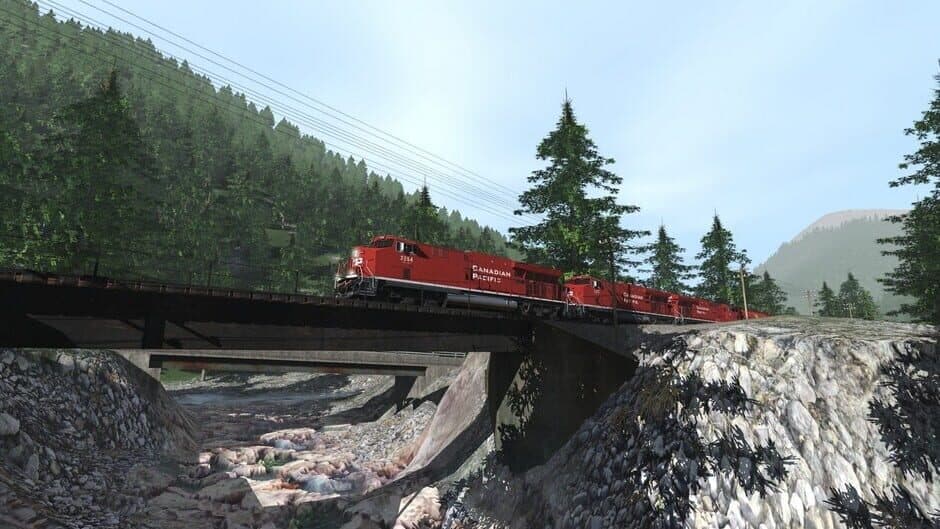 Скриншот 9 из Trainz Plus: Canadian Rocky Mountains Viktor Lake to Ross Peak and Glacier