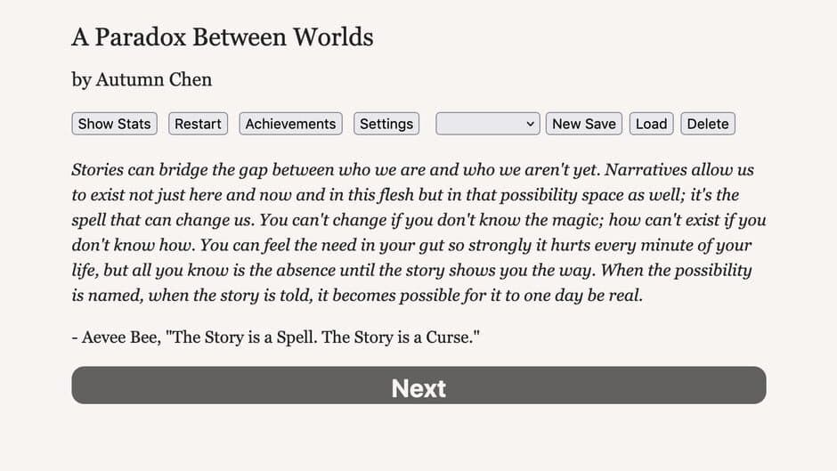 Скриншот 1 из A Paradox Between Worlds