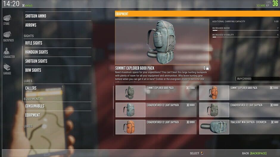 Скриншот 1 из TheHunter: Call of the Wild - Backpacks