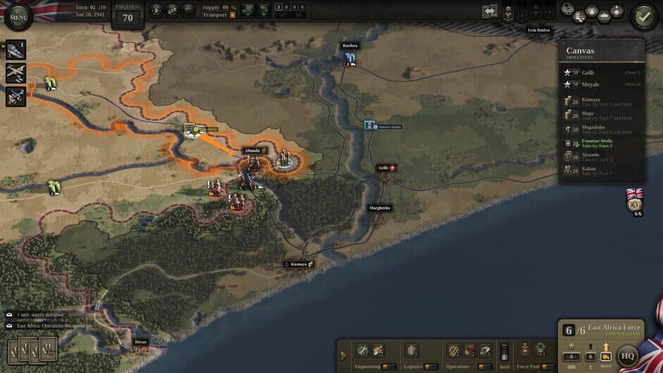 Скриншот 1 из Unity of Command II: Desert Rats