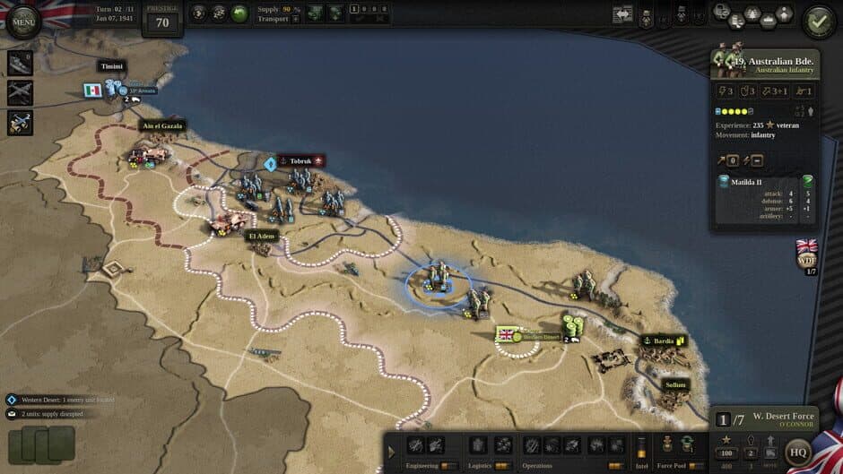 Скриншот 6 из Unity of Command II: Desert Rats