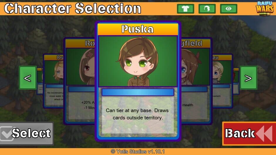 Скриншот 4 из Raifu Wars: Puska Character