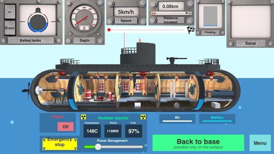 Скриншот 1 из Nuclear Submarine inc