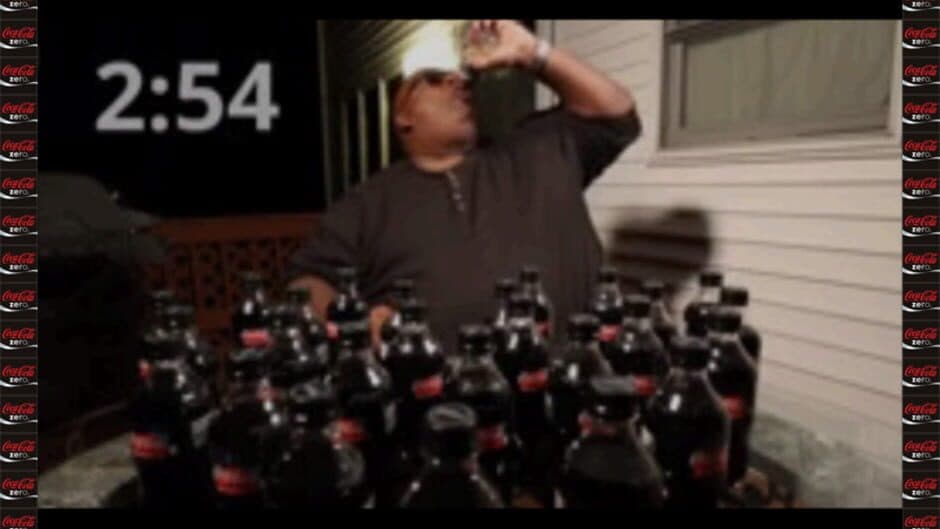 Скриншот 2 из I Wanna How Many Bottles of Coke Zero Can Badlands Chug in 3 Minutes? Watch & See!