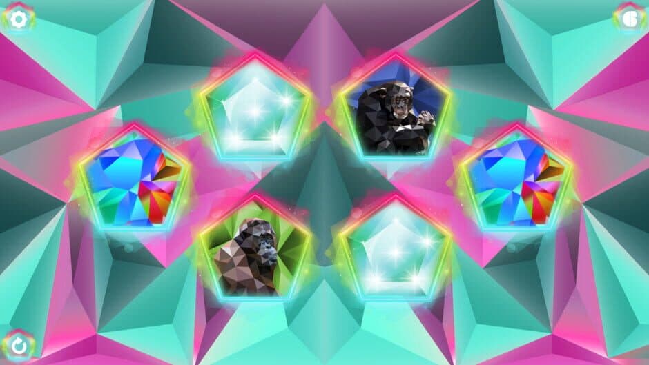 Скриншот 1 из Poly Memory: Primates