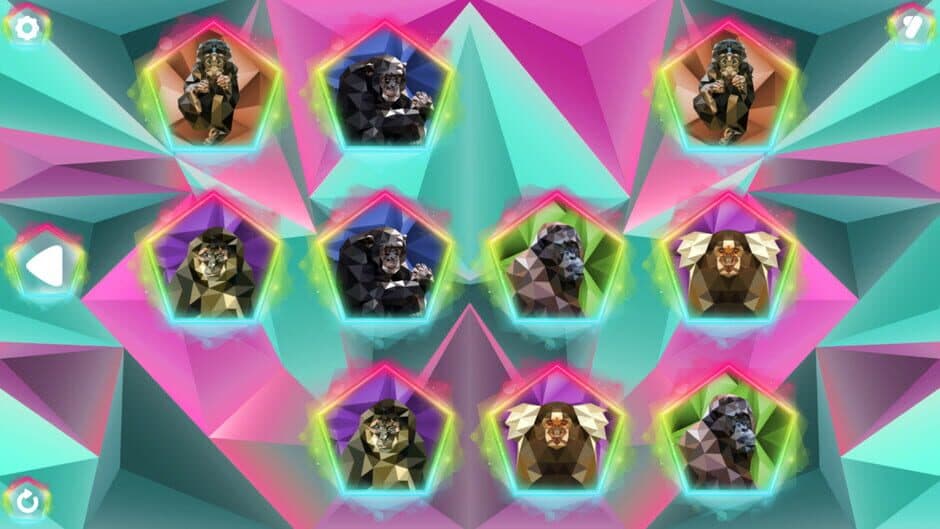 Скриншот 2 из Poly Memory: Primates