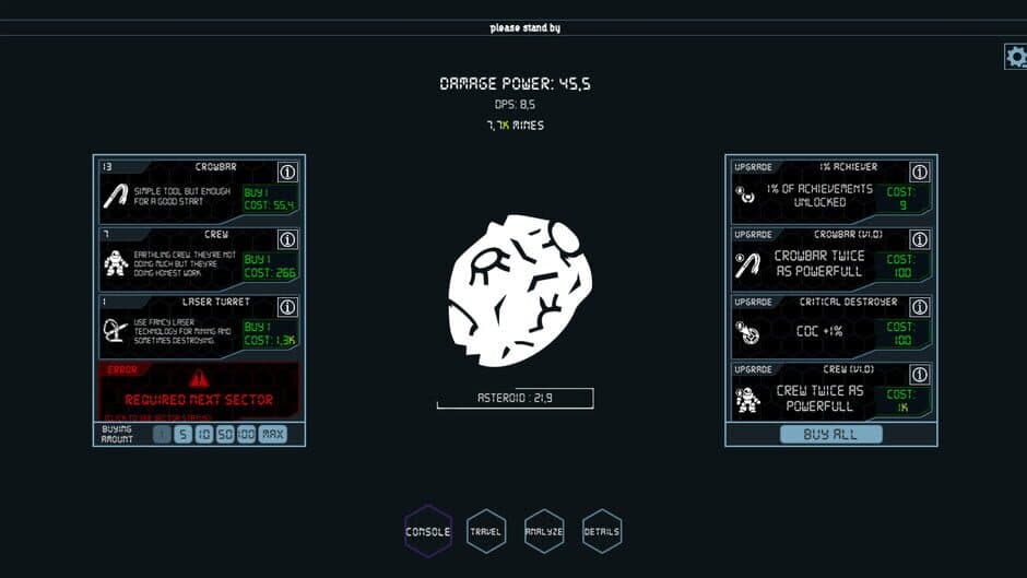Скриншот 2 из AsteroIdle