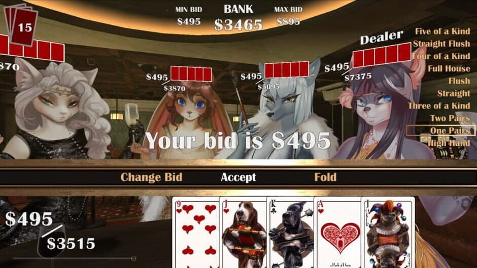 Скриншот 1 из Furry Sex: Poker