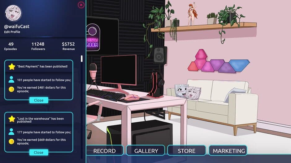 Скриншот 5 из Hentai Cast: Podcast Simulator