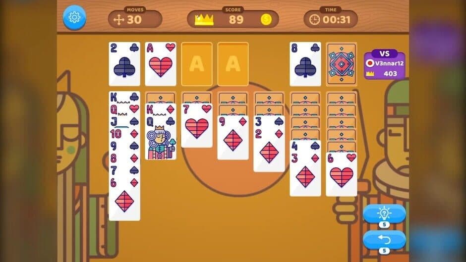 Скриншот 3 из Solitaire Master VS