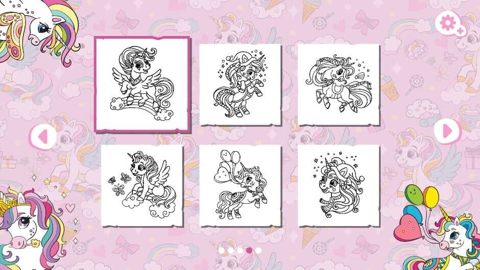 Скриншот 2 из My Cute Unicorns: Coloring Book
