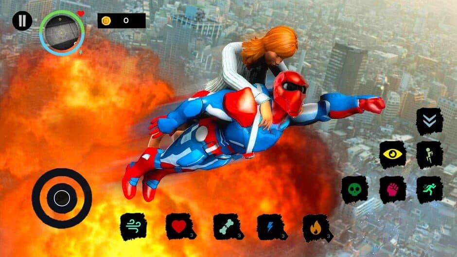 Скриншот 3 из City Super Hero 3D: Flying Legend Warriors Deluxe Simulator