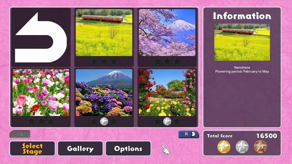 Скриншот 1 из Jigsaw Masterpieces: Seasonal Flowers in Japan