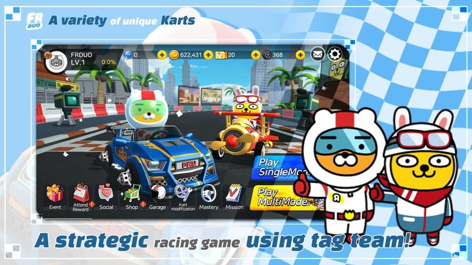 Скриншот 2 из Friends Racing Duo