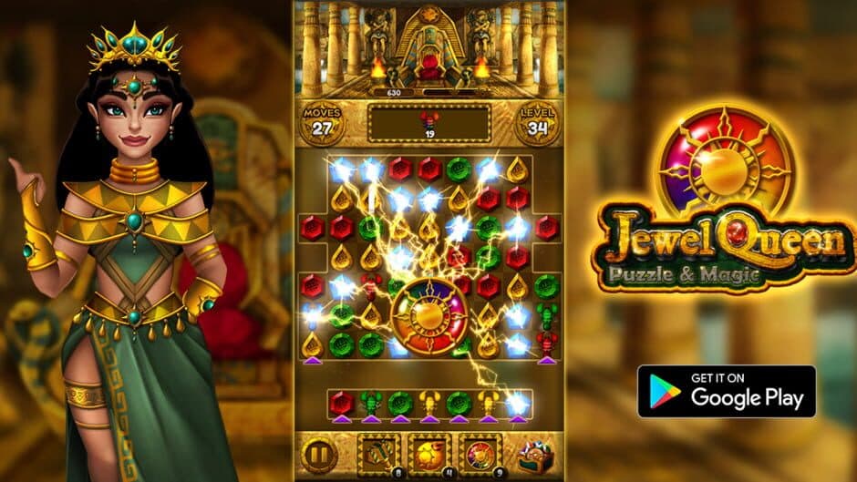 Скриншот 1 из Jewel Queen: Puzzle & Magic